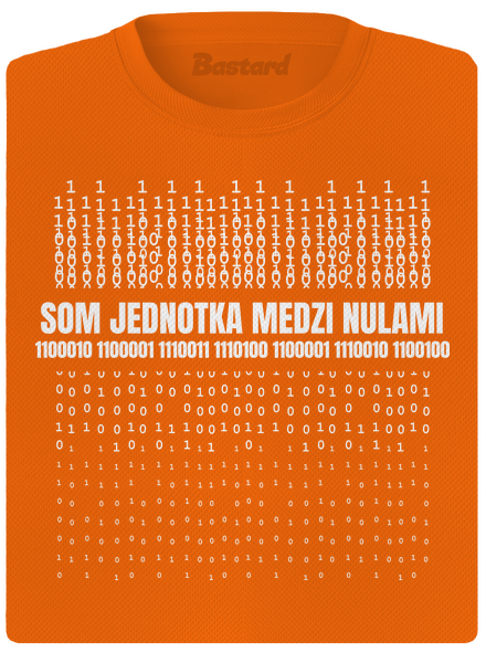 Jednotka medzi nulami dámske športové tričko Neon Orange