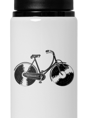 Gramofónový bicykel flaša na vodu White