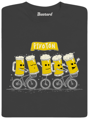 Pivotón pánske dlhý rukáv Dark Grey