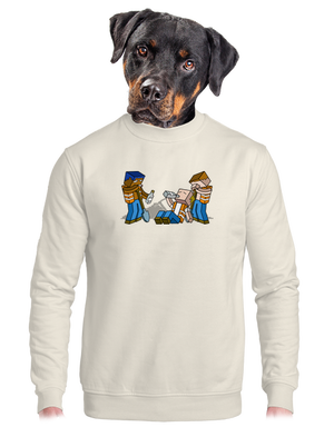 unisex mikina bez kapucne