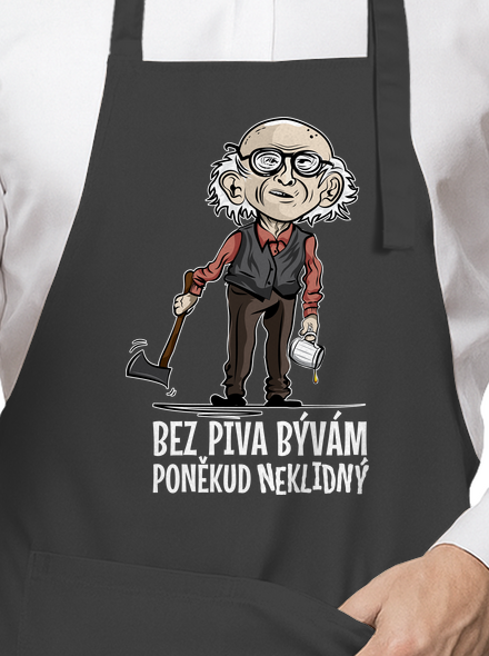 Neklidný bez piva zástera Dark Grey