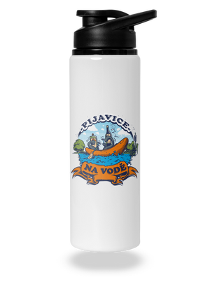 Pijavice na vode flaša na vodu White