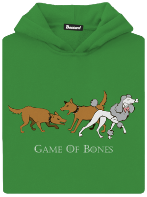 Game of Bones detská mikina klokanka Kelly Green AWD