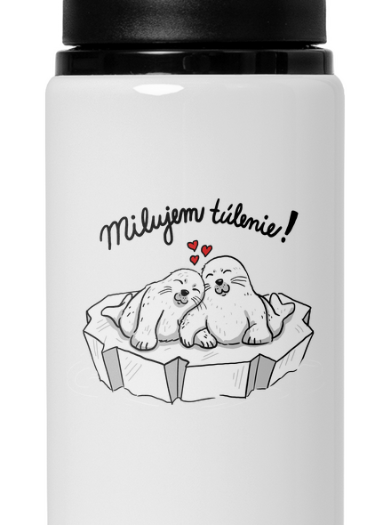 Milujem túlenie flaša na vodu White