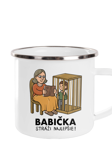 Babička stráži najlepšie plecháčik White