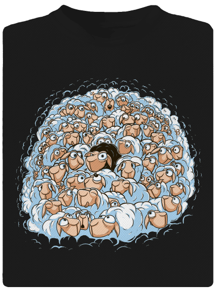 Nejdem s davom detské športové tričko Black