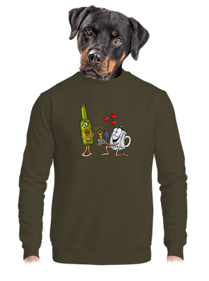 unisex mikina bez kapucne