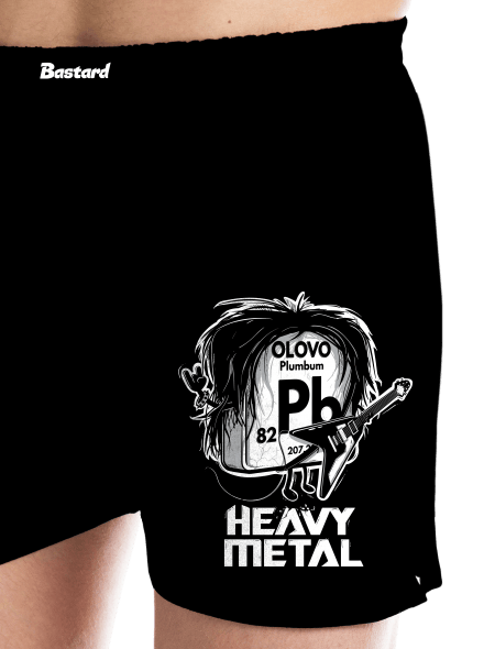 Heavy Metal pánske trenky Black
