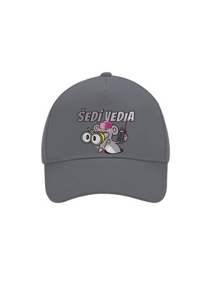 Šedí vedia - myš šiltovka baseballka Graphite grey