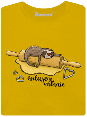 Milujem váľanie dámske tričko Yellow