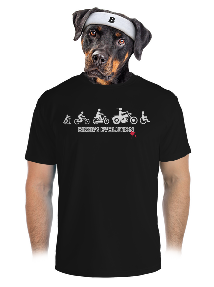 Biker’s Evolution pánske športové tričko Black