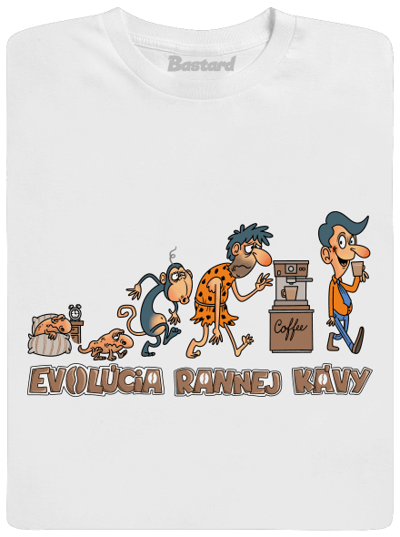 Evolúcia rannej kávy detské tričko White