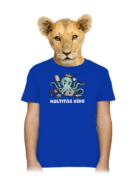 Multitas king detské tričko Royal Blue