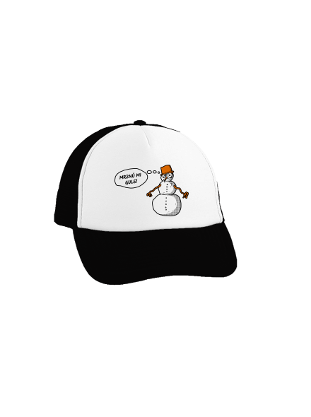 Mrznú mi gule šiltovka truckerka Black cap