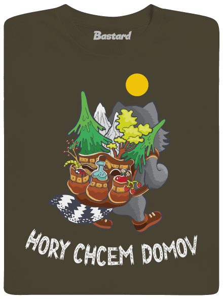 Hory chcem domov pánske dlhý rukáv Urban Khaki