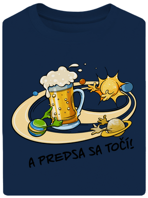 A predsa sa točí! unisex tričko oversized Midnight Blue