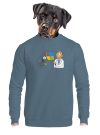 unisex mikina bez kapucne