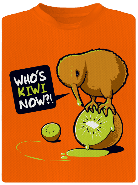 Kiwi detské športové tričko Neon Orange