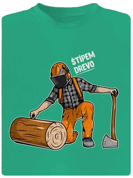 Drevorubač pánske športové tričko Mint Mal
