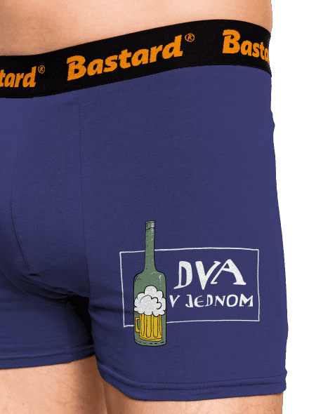 Dva v jednom boxerky Blue Navy