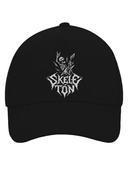 Skeletón šiltovka baseballka Black