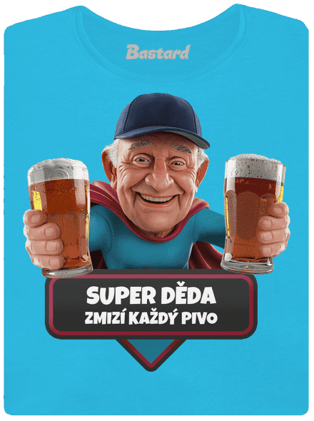 Super dedo dámske tričko s lemom Blue Atol