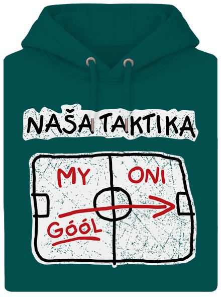 Naša taktika unisex mikina premium Emerald Green