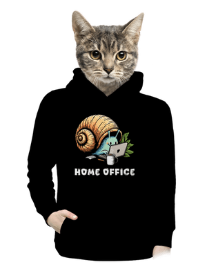 Slimákov home office dámska mikina klokanka Black