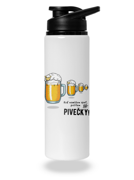 Pivečka flaša na vodu White