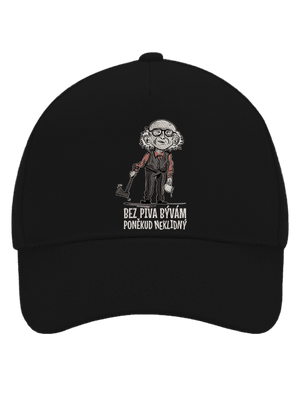 Neklidný bez piva šiltovka baseballka Black