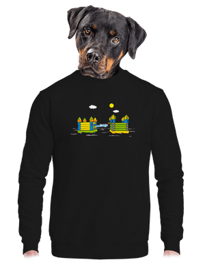 Dobytie hradu unisex mikina bez kapucne Black