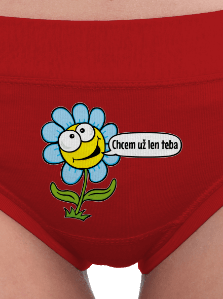 Chcem už len teba dámske nohavičky Red Mal