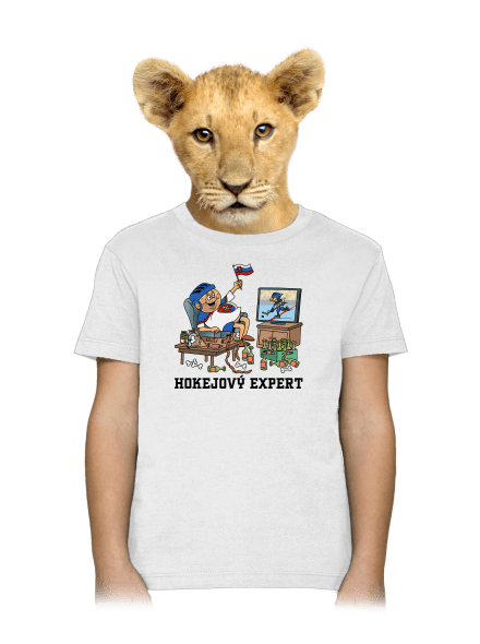 Hokejový expert detské tričko White