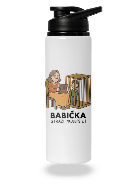 Babička stráži najlepšie flaša na vodu White