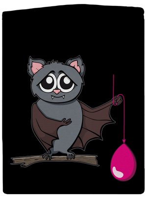 Netopier dámska mikina na zips Black