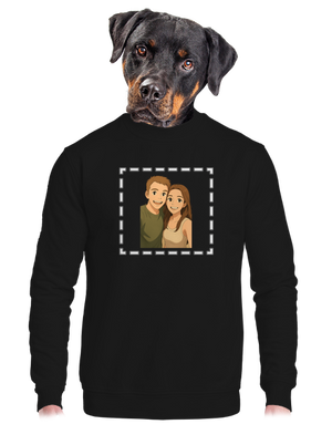 unisex mikina bez kapucne