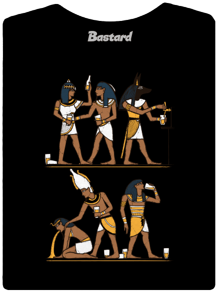 Egyptská párty dámske tričko Black