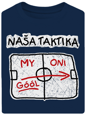 Naša taktika unisex tričko oversized Midnight Blue