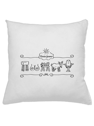 Kozia farma vankúš White