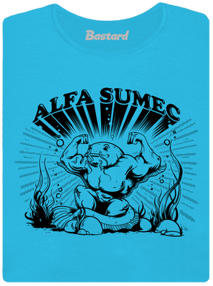 Alfasumec dámske tričko s lemom Blue Atol