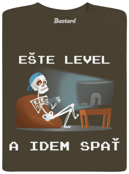 Ešte level pánske tričko Urban Khaki