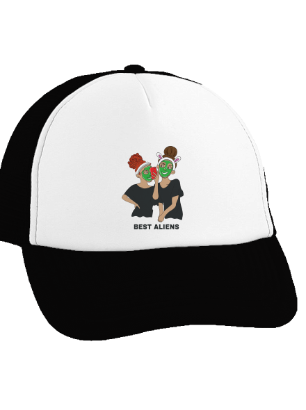 Best aliens šiltovka truckerka Black cap