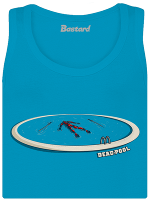Dead in pool dámske tielko klasické Blue Atol