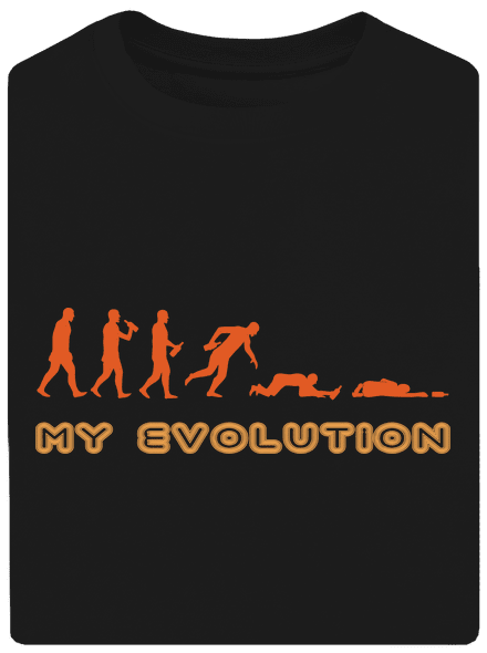 My evolution unisex tričko oversized Black