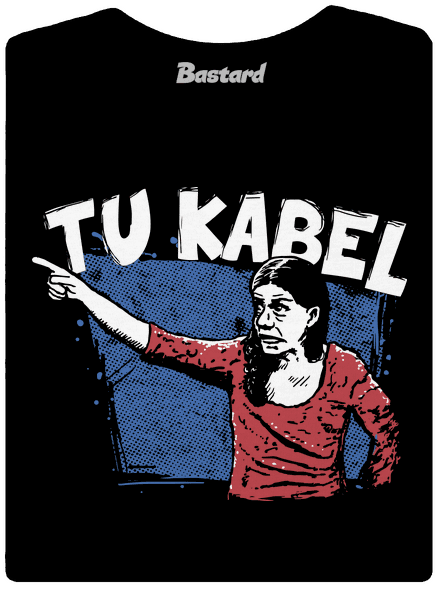 Tukabel dámske tričko s lemom Black