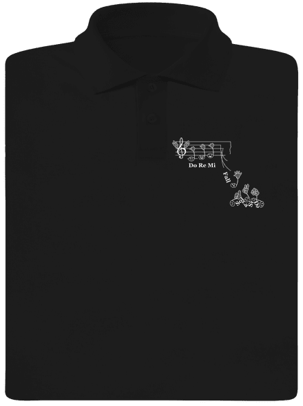 Do re mi fall pánska polokošeľa Black