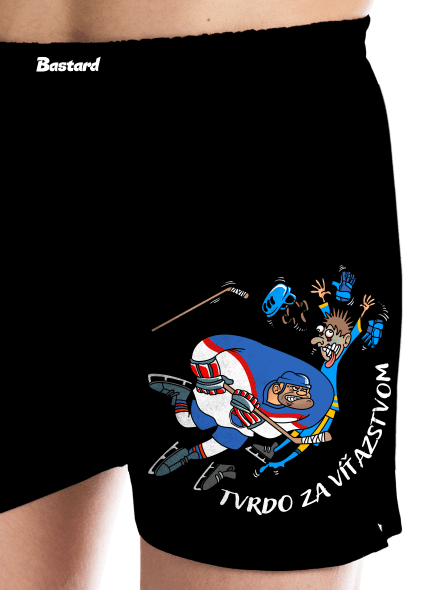 Tvrdo za víťazstvom pánske trenky Black