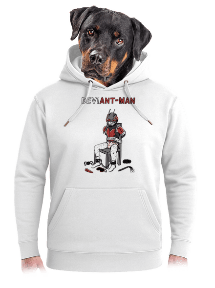 DeviAnt-man unisex mikina premium Snowwhite