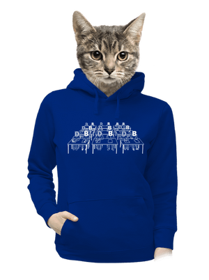 Cimrman: Debil, blbeček dámska mikina klokanka Royal Blue Mal