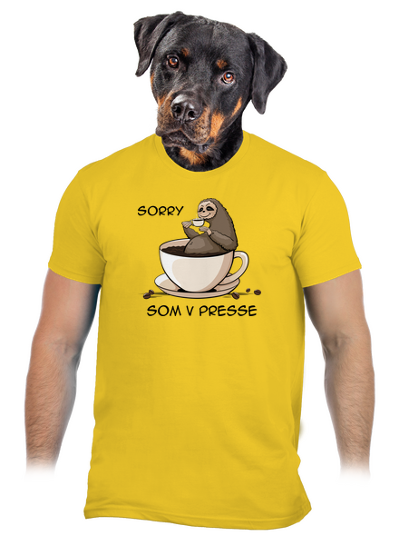 V presse pánske tričko Gold